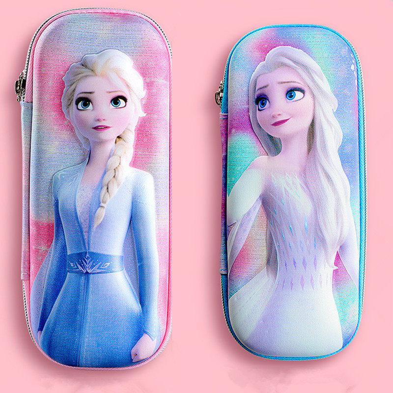 Princess Aisha Stationery Box Frozen Pen Bag Student Aisha Queen Large Capacity Pencil Box Aisha Stationery Box