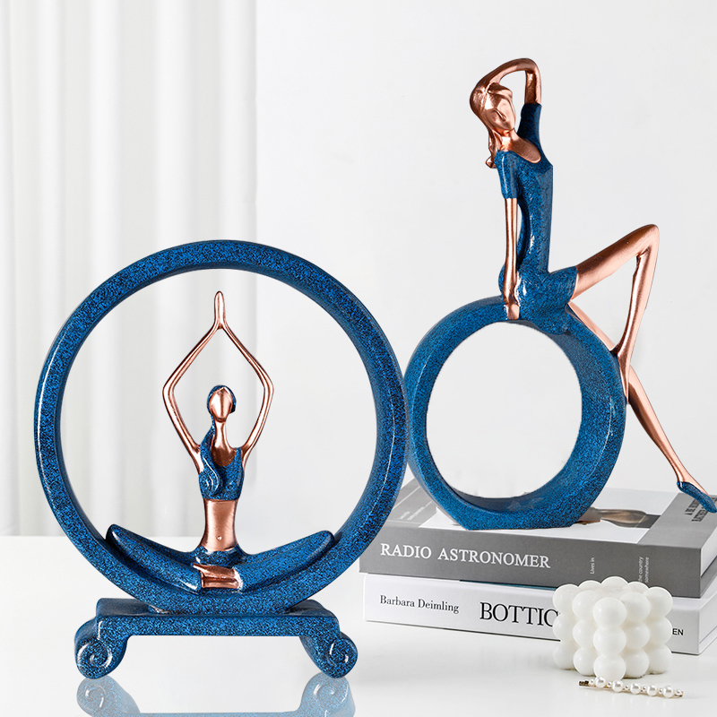 Simple and modern decoration yoga villainy home living room wine cabinet decoration girls bedroom decoration gym gift