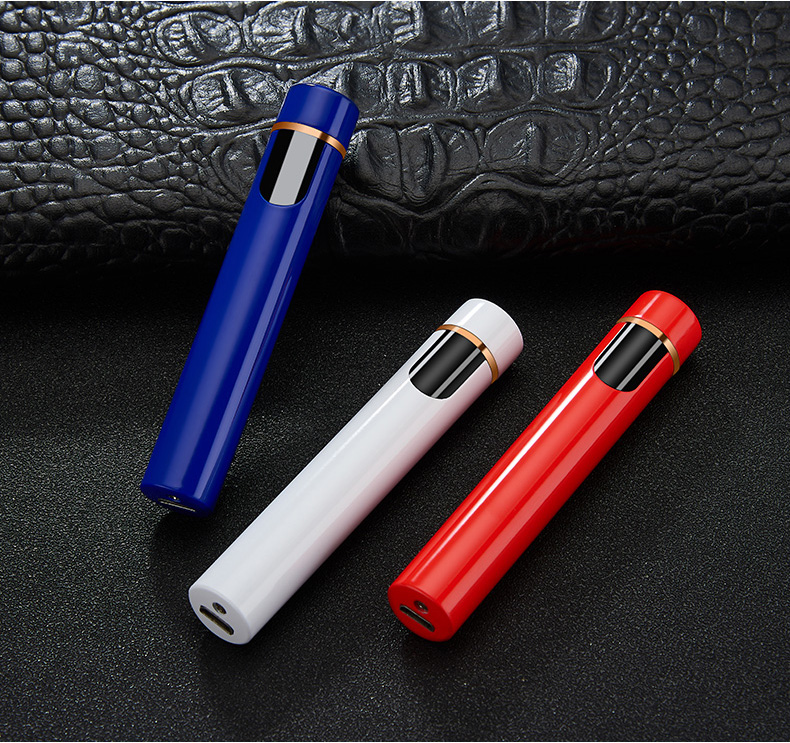 Windproof bật lửa sạc cá tính nam cảm ứng sáng tạo tùy chỉnh USB điện tử thuốc lá bật lửa màu đỏ để gửi bạn trai thủy triều - Bật lửa bật lửa jobonbật lửa sạc điện