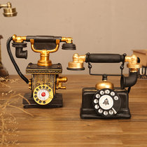 Retro old-fashioned telephone landline model simulation decoration creative living room bedroom wine cabinet entrance decoration props