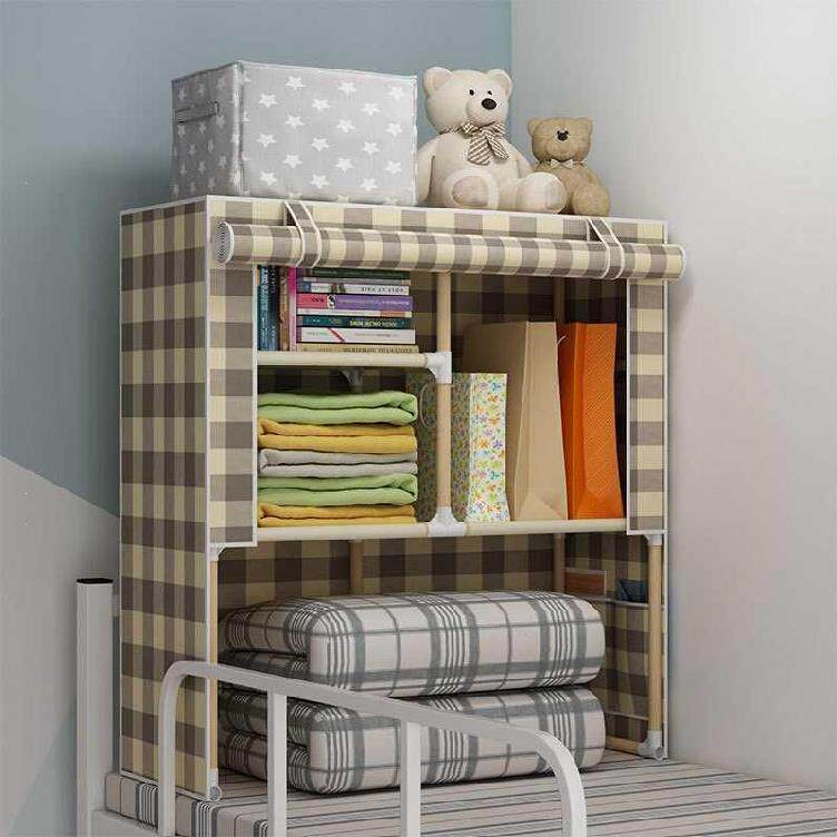 Dormitory upper and lower berth bedside rack bedroom bedcounter nailed landing dormitory bed shelf student desk