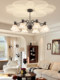 French-Style Retro Living Room Chandelier, Light Luxury High-End Hall Main Light, 2026 New American-Style Lighting Fixtures, Whole House Package Set