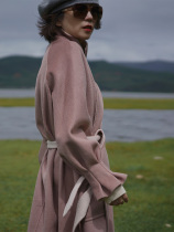 The witchs stunning winter Lone Fang 100% Australian wool double-sided woolen bud-sleeve coat (can be worn on both sides)