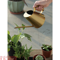  Long mouth watering watering pot Stainless steel succulents watering pot Gardening household watering pot potting sprinkler