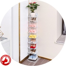 Shoe rack triangle turning shoe cabinet narrow high vertical household door thin corner fan dormitory simple multi-layer storage