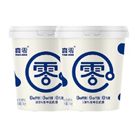 真零0蔗糖低GI酸奶1kg*2桶