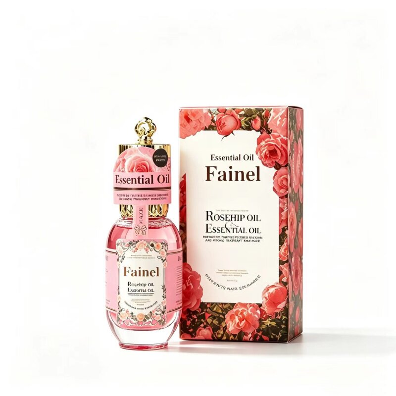 Fainel玫瑰果油月神花柔顺强韧香氛护发精油植萃养护滋养改善毛躁 韧柔实拍商品图