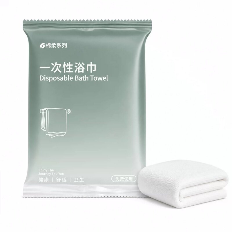 一次性浴巾便携毛巾酒店民宿专用柔软亲肤独立包装出差旅行洗脸巾 巧柔实拍商品图