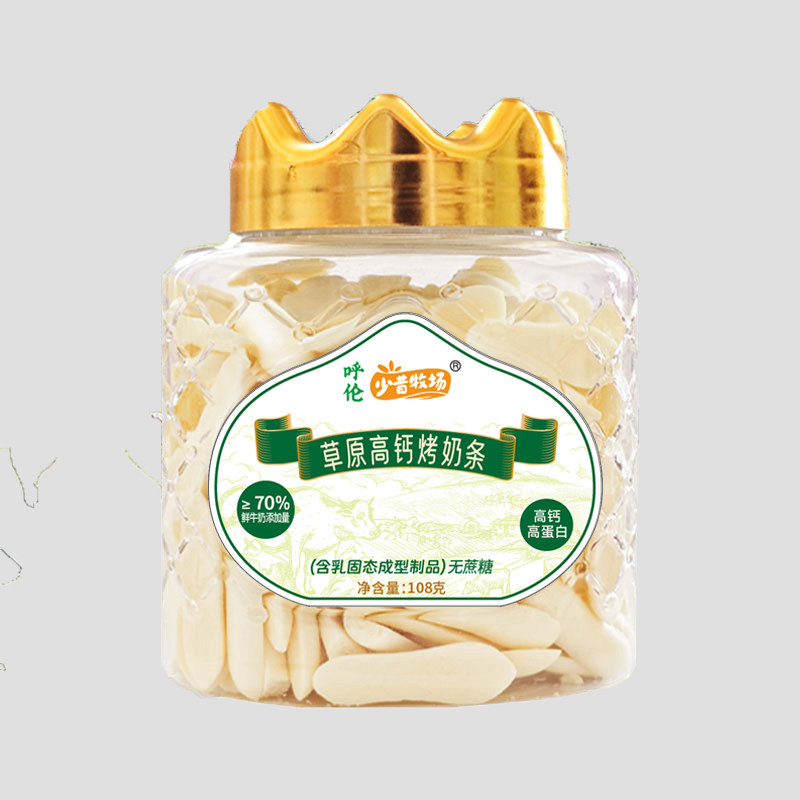少昔牧场草原烤酸奶皮脆片内蒙奶源儿童奶制品营养零食108g断裂款