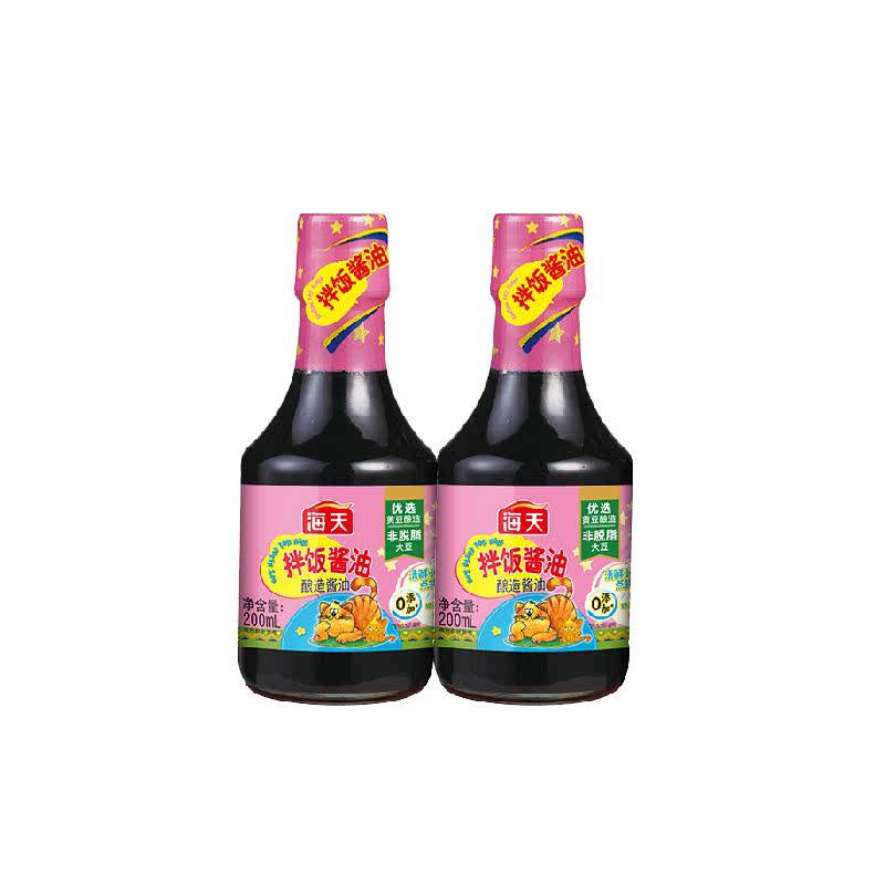 海天特级拌饭酱油200ml×2瓶