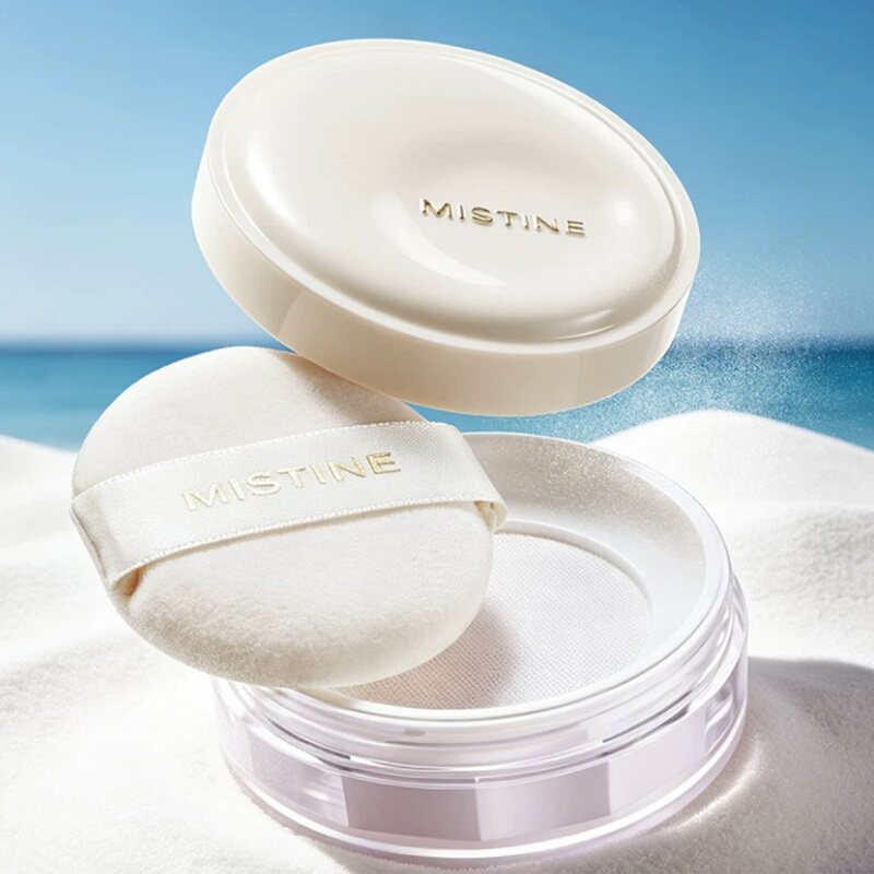 【重磅上新】Mistine蜜丝婷夜光水散粉蜜粉持妆控油粉饼保湿提亮 散湿实拍商品图
