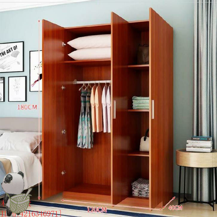 Students 1 8 meters high thick small 2-door whole cabinet clothes cabinet overall rental simple wardrobe economical household