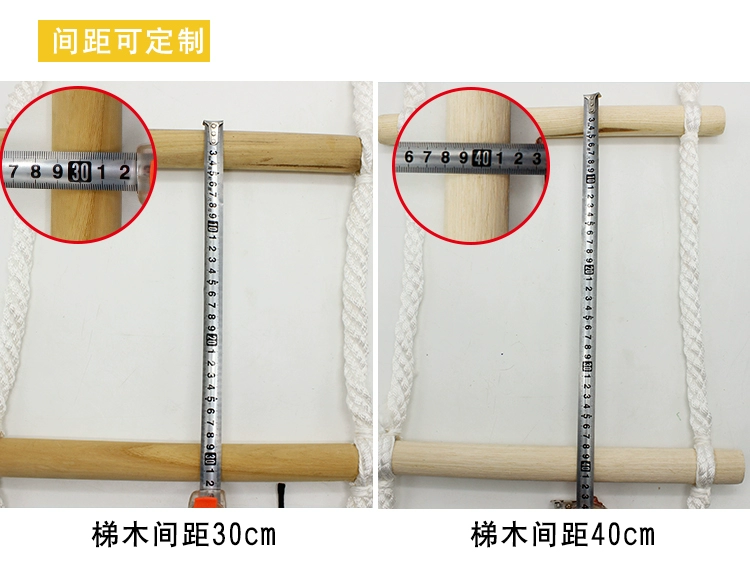 thang nhôm gấp 4 đoạn Thang mềm dây thang chống cháy nylon leo thoát hiểm an toàn hoạt động huấn luyện dây cầu thang leo nhà chống tùy chỉnh thang xếp chữ a thang gấp