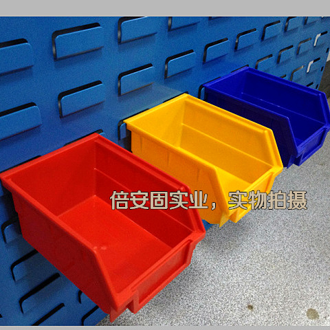 Hộp phụ tùng nhựa gắn phía sau đặc biệt / hộp hỗ trợ nhóm / hộp công cụ có thể xếp chồng, hộp phần màu xanh - Dụng cụ cầm tay