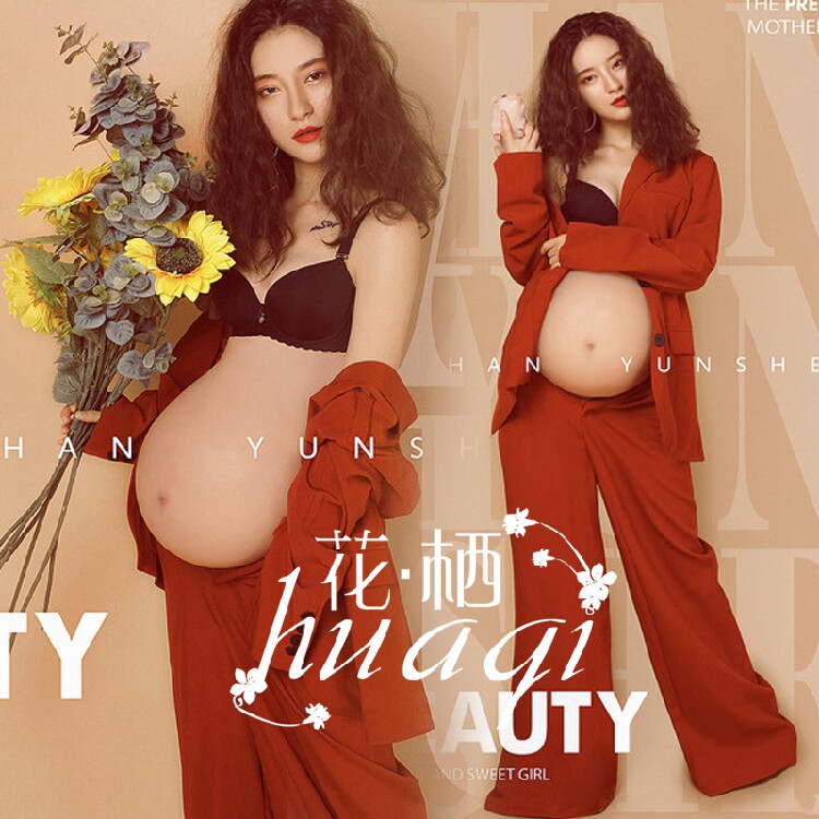 Photo Studio New Suit Pants Maternity Dress Theme Photo Photography Clothing Hot Mom Men's Dress Image Photo Photo Clothing