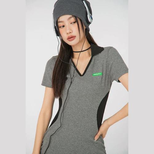 Летнее платье, приталенная мини-юбка, подходит для подростков