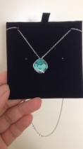 Spot Lady Blue Crystal Necklace Pendant 5012007 LionPay