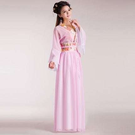 Lễ xưa ăn mặc Hán dress Nữ ăn mặc dành cho người lớn múa vũ cổ điển Bảy nàng tiên Wide Sleeve Guzheng Costume Seven Nights Trung Quốc Gió