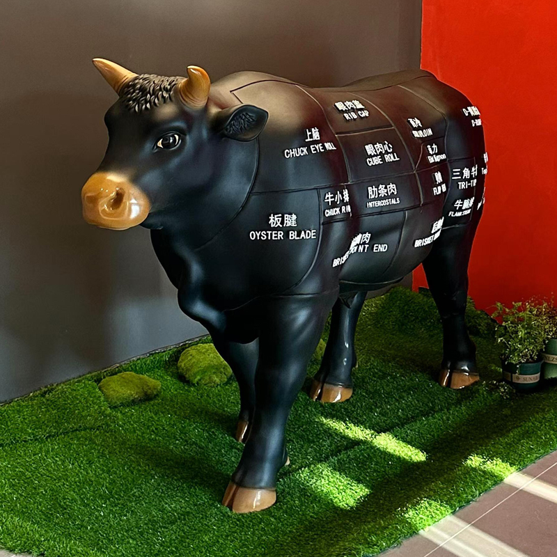 Simulated Wagyu Model Sculpture Large Ornaments Japanese Food Shop Barbecue Shop Beef Hot Pot Shop Door Welcome Decoration Simulated Wagyu Model Sculpture Large Ornaments Japanese Food Shop Barbecue Shop Beef Hot Pot Shop Door Welcome Decoration