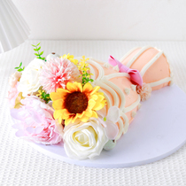 Cake model new net red mother flowers bouquet 2022 new simulation birthday plastic sample customization