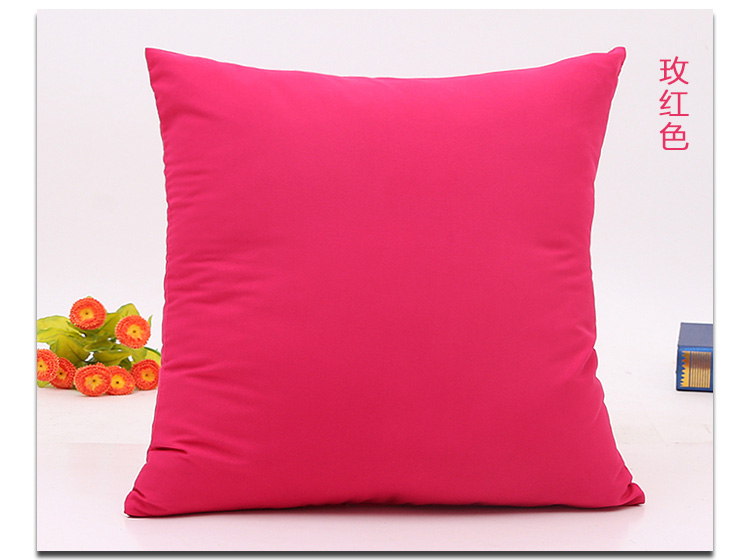 Sofa màu rắn ôm gối 45x45 gối đệm 50x50 vuông không có lõi gối tựa lưng lớn - Trở lại đệm / Bolsters bộ chăn gối văn phòng