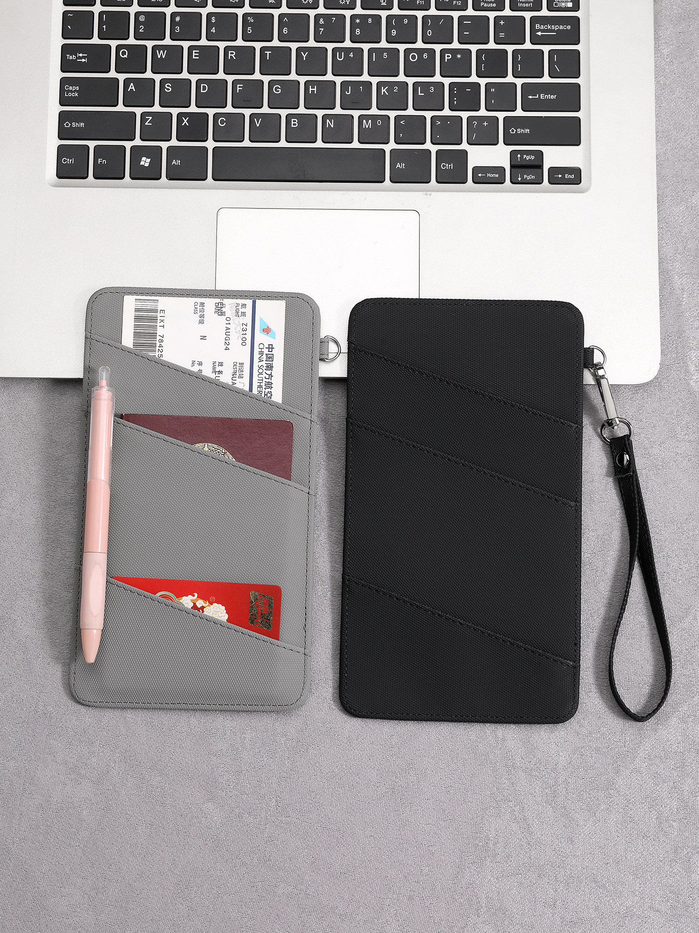 Passport Bag, Multi-Functional Ticket and Change Storage, Portable, Lightweight, Carry-On Passport and Ticket Holder for Overseas Travel