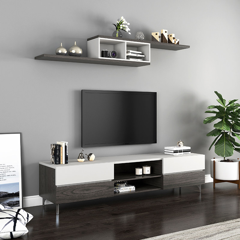 Nordic Tea Select TV Cabinet Combined with a Simple Modern Style Small Household Living Room Furnished Wall Cabinet