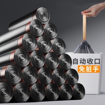 Zhang Jie garbage bag household drawing rope thicker hand plastic bag large-scale pull bin black steel bag kitchen hotel