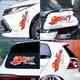 Car sticker text body covering scratches Chinese dream flower bumper sticker personalized creative patriotic car sticker