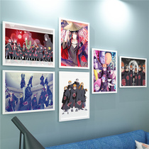 Naruto poster hanging painting Sasuke Naruto anime mural photo wall sticker dormitory bedroom decoration painting