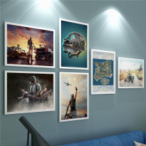 Jedi Survival Royale hanging painting poster Internet cafe photo frame photo wall decoration painting chicken LOL game mural