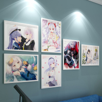 Blue route poster glorious Eugen decorative painting Prince Aita Kaohsiung Chicheng photo frame Kaga Unicorn is fearless