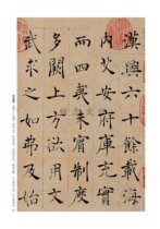 Famous monuments of the past dynasties classic super-clear original post Chu Suiliang Ni Kuan Zan Yin Fu Fu Jing traditional side note regular script brush actual copy practice calligraphy red color magnification basic copybook