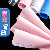 A4 desktop pad for primary school students with A3 writing soft silicone pad this exam special lettering board clip cute test paper transparent non-slip hard pen calligraphy children plastic thick foldable writing pad