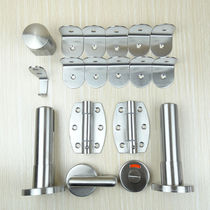 Public toilet door toilet partition hardware accessories door hinge foot seat corner code set stainless steel thickened