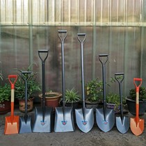 Litian steel shovel Home garden tools All-steel thickened digging one-piece shovel Steel shovel Gardening flower shovel