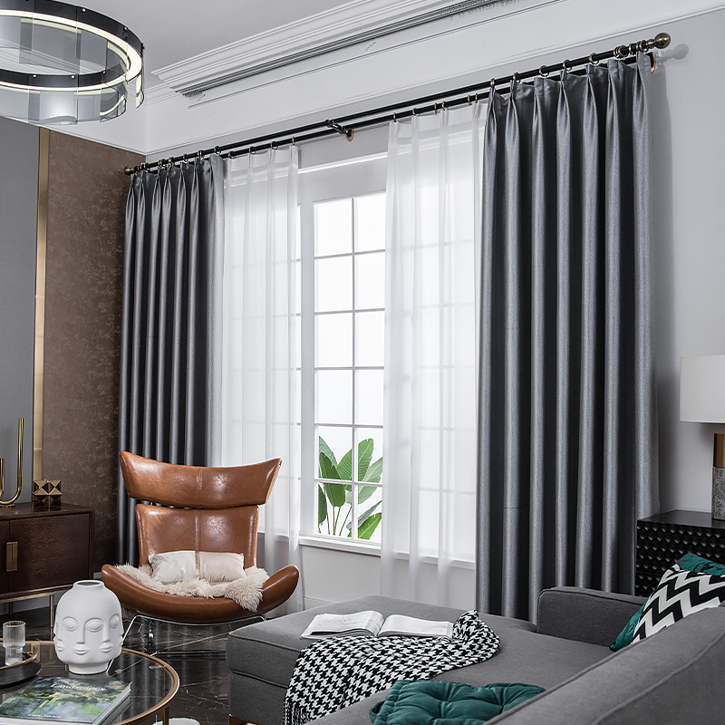 Blackout curtains heat insulation sunscreen sunshade 2020 new bedroom living room high grade atmosphere Nordic simple modern all