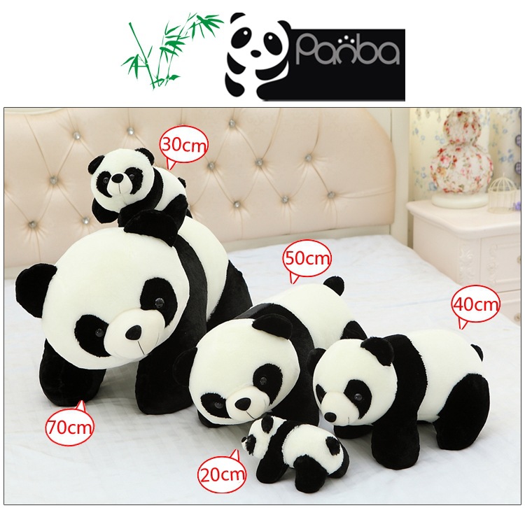 Panda búp bê gấu gấu trúc mèo đồ chơi sang trọng cô gái ngủ công chúa đồ chơi vải sang trọng đồ chơi cho bé 4 tuổi