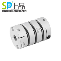 Three diaphragm coupling Upper PW flexible automation servo motor Elastic plum blossom high torque ball screw connection