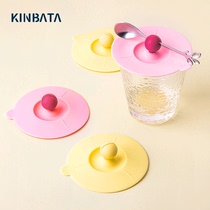 KINBATA Japanese universal silicone cup lid dustproof leak-proof round rice bowl tea cup accessories plastic lid