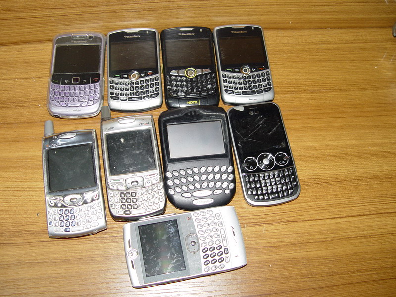 A total of 9 Blackberry mobile phones are treated as accessories