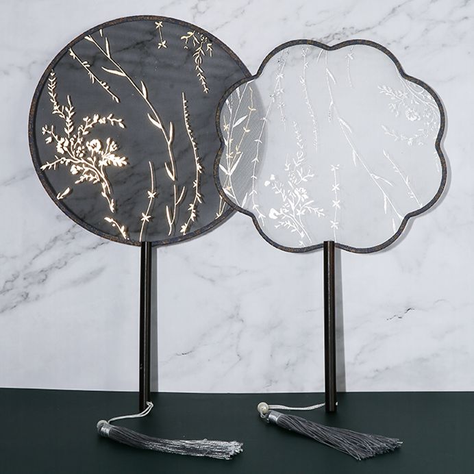 Allure Dance Classical Dance Fan Silk Double-sided Antique Fan Xia Hanfu Antique Long Handle Tassel Cool Fan