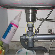 Washbasin Lower water pipes Leaks Mend Glue Strong Force Glue Plastic PVC Drain Elbow Frozen water seepage Tonic Leakage Glue