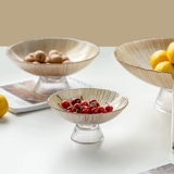 Стеклянный фруктовый поднос Light Luxury Fruit Candy Pot Домохозяйство большая гостиная.