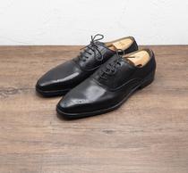 Goon Small Code Large Yard Pure Bull Leather Solid Specific Stitched Vibram Sole Free Lace Business Carvings Handmade Leather