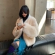 Zhien Fu Phản hồi nặng Nhập khẩu lông thú lông cừu một lông nữ lông mới - Faux Fur