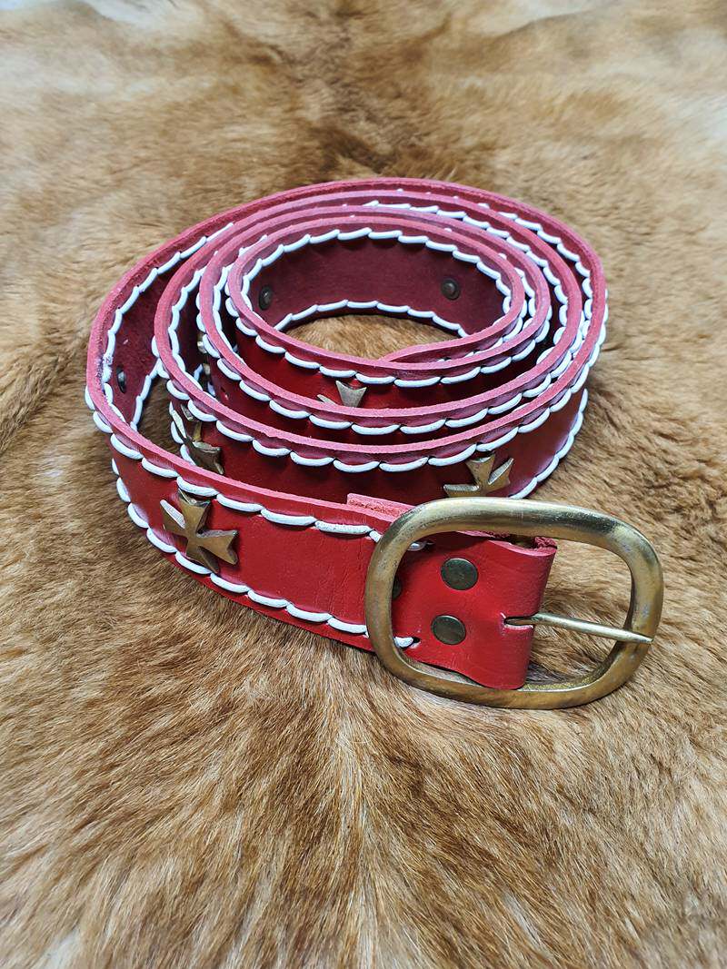 - Order - Crusader armoured belt corset belt headlayer cowhide belt medieval belt belt props