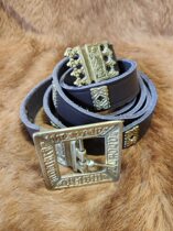 -Ordering -14 - century Quet Belt Brass Decorated Bull Leather Armed With Head Layer Dermis Decorative Strap 