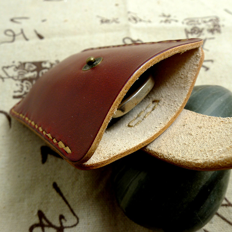 Bronck treo vành đai thắt lưng vành đai túi chìa khóa xe eo bag da của nam giới da bò handmade da S1659 túi đựng chìa khóa xe