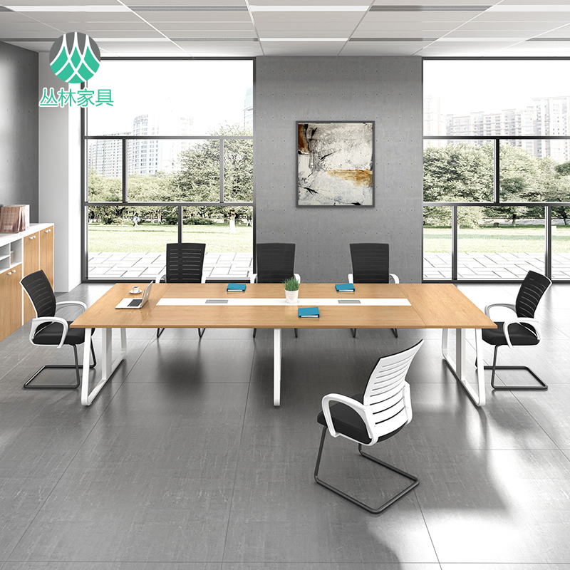 Office furniture conference table long table simple modern small plate training table rectangular office desk chair long table